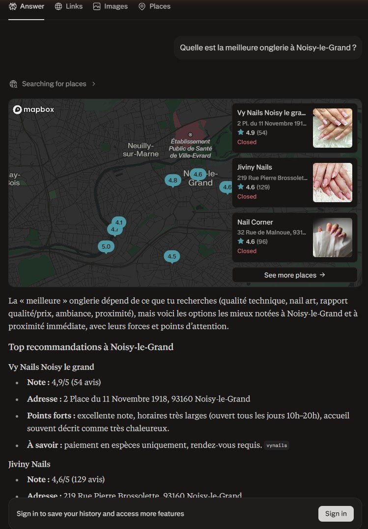 AI search names Vy Nails the top nail salon in Noisy-le-Grand